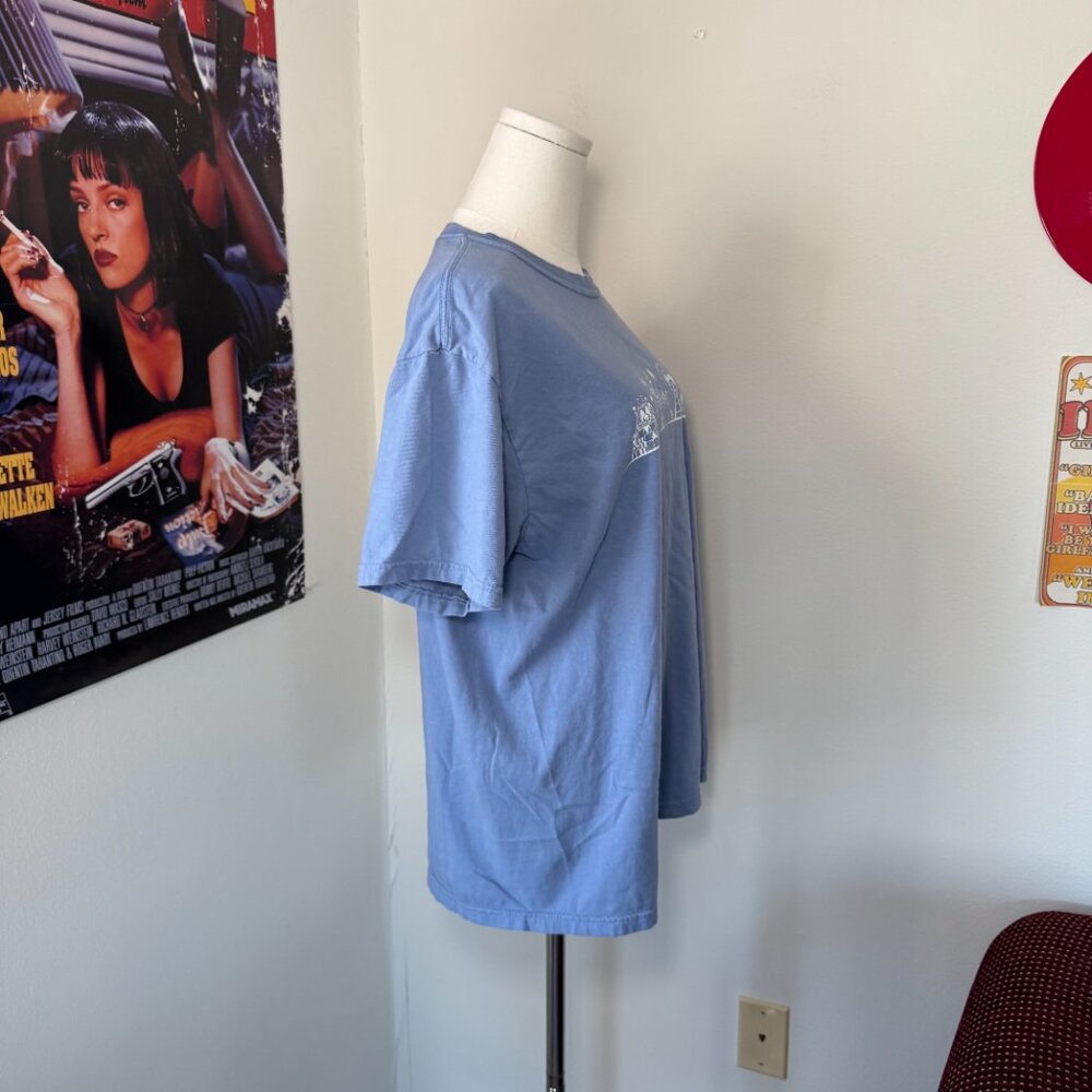 Disney Disneyland California Adventure Light Blue and White Graphic Tee Shirt - Picture 6 of 13
